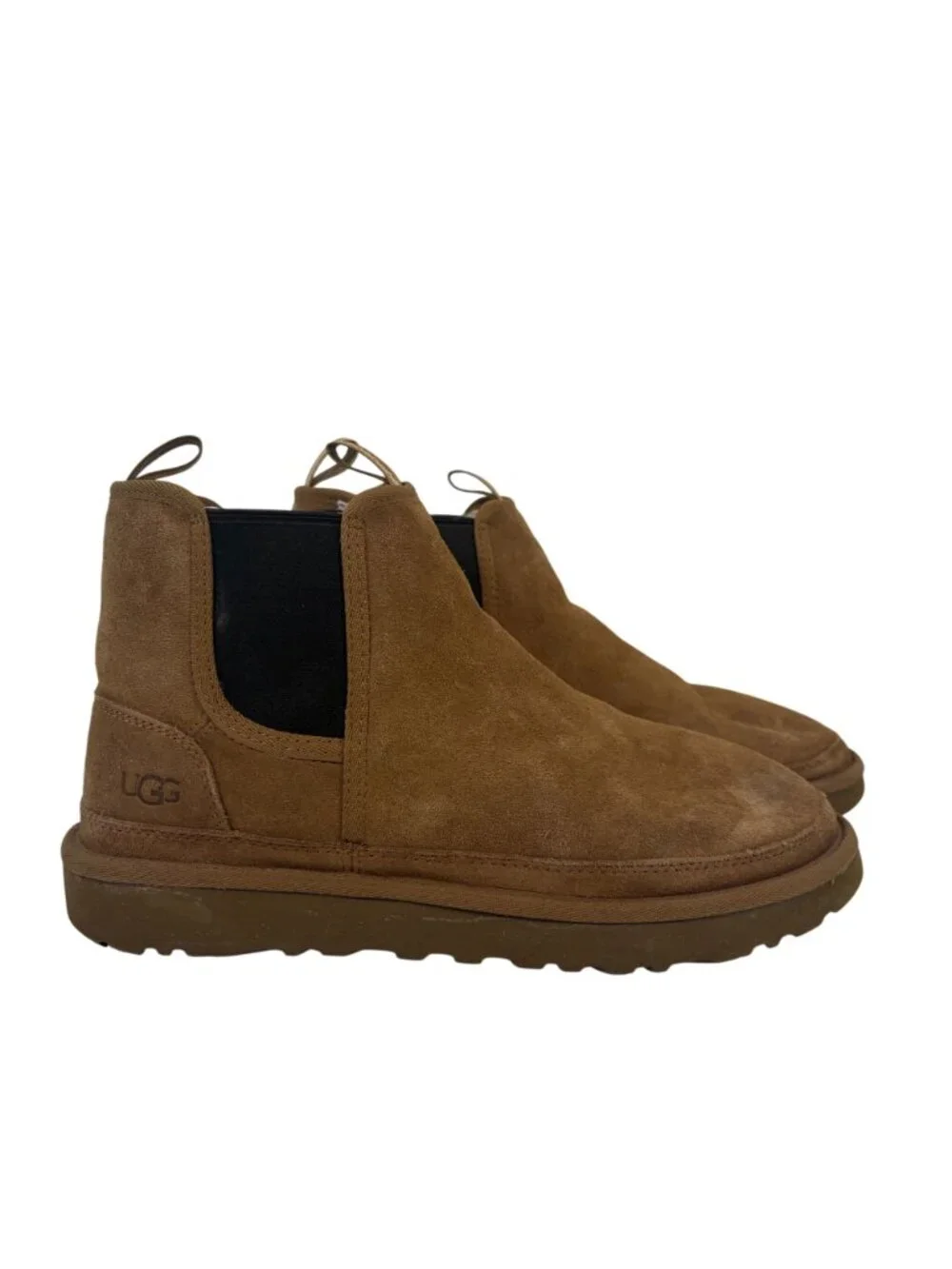 UGG Neumel Chelsea Boots Mens Size 11 Chestnut Brown Suede Slip On